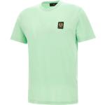 Pastellgrüne Belstaff Rundhals-Ausschnitt T-Shirts aus Baumwolle für Herren Größe XXL 