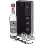 Beluga Gold Line Vodka 0,7 Liter Flasche mit 3 Gläser 40% Alk., Premium Wodka aus Sibirien, reiner und weicher Geschmack