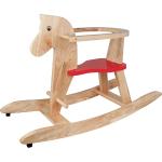 Beluga Schaukelpferd mit Sitzring, Holz natur (Verkauf durch "Elvin's Schreib- und Spielwaren" auf duo-shop.de)