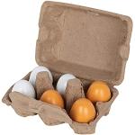 Beluga Spielwaren 70827 - Eierset mit Holzeiern, 6