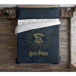 Blaue Harry Potter Baumwollbettwäsche mit Knopf aus Baumwolle 155x220 
