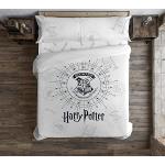 Weiße Harry Potter Baumwollbettwäsche mit Knopf aus Baumwolle 155x220 