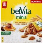 Belvita, Minis, Kekse mit Honig und Schokoladenstückchen, 6 x 35 g