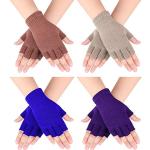 Bunte Fingerlose Kinderhandschuhe & Halbfinger-Handschuhe für Kinder für Mädchen 