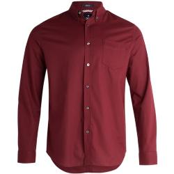 Ben Sherman Herren Button Down Hemd - Klassische Passform Langarm Button Down Hemd - Casual Dress Shirt für Männer (S-XL), Wein, Mittel