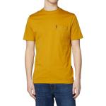 Reduzierte Goldene Unifarbene Kurzärmelige Ben Sherman Rundhals-Ausschnitt T-Shirts für Herren für den für den Sommer 