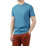Reduzierte Blaue Unifarbene Kurzärmelige Ben Sherman Rundhals-Ausschnitt T-Shirts für Herren für den für den Sommer 
