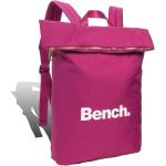 Pinke Bench City-Rucksäcke mit Reißverschluss aus Kunstfaser für Damen 