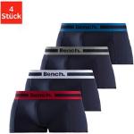 Boxershorts BENCH. blau (navy, rot, navy, grau, meliert, blau, weiß) Herren Unterhosen Hipster-Panty