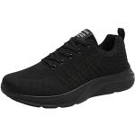 Schwarze Lack-Optik Zumba-Schuhe & Aerobic-Schuhe mit Schnürsenkel atmungsaktiv für Damen Größe 42 