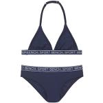Marineblaue Sportliche Bench Kids Triangel Bikinis für Kinder aus Polyamid für Mädchen Größe 170 