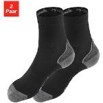 Wandersocken BENCH. schwarz (2 x schwarz, anthrazit, melange) Damen Socken