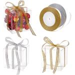 Schokoladenbraune Geschenkboxen & Geschenkschachteln aus PVC 30-teilig 