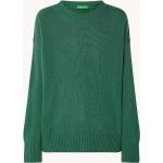 Reduzierte Grüne Unifarbene United Colors of Benetton Feinstrickpullover aus Polyamid für Damen Größe XS für den für den Herbst 