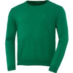 Reduzierte Grüne United Colors of Benetton Rundhals-Ausschnitt Feinstrickpullover aus Baumwolle für Herren Größe S 