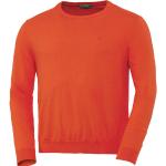 Reduzierte Orange United Colors of Benetton Rundhals-Ausschnitt Feinstrickpullover aus Baumwolle für Herren Größe S 