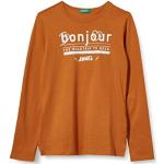 Goldene United Colors of Benetton Rundhals-Ausschnitt Kinder T-Shirts aus Jersey für Mädchen 