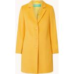 Gelbe Unifarbene United Colors of Benetton Wollmäntel aus Wolle für Damen Größe M 