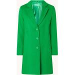 Reduzierte Grüne Unifarbene United Colors of Benetton Wollmäntel aus Wolle für Damen Größe M 