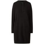 Reduzierte Schwarze Unifarbene United Colors of Benetton Winterkleider aus Polyamid mit Kapuze für Damen Größe XS - versandkostenfrei 