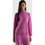 Pinke United Colors of Benetton Rollkragen Kaschmir-Pullover aus Polyamid für Damen Größe XS 