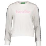 Reduzierte Weiße United Colors of Benetton Rundhals-Ausschnitt Damensweatshirts aus Baumwolle Größe S 