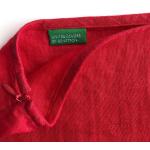 Rote Vintage Leinenröcke mit Reißverschluss aus Leinen für Damen Größe S 