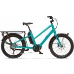 Benno Bikes Boost E 10D CX 500 Wh E-Lastenrad Trapez 24" aqua green one size