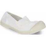 Reduzierte Weiße Bensimon Slip-on Sneaker ohne Verschluss aus Textil für Kinder Größe 37 
