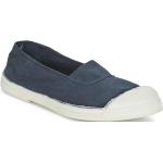 Marineblaue Bensimon Slip-on Sneaker ohne Verschluss aus Textil für Damen Größe 37 mit Absatzhöhe bis 3cm 