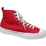 Rote Bensimon High Top Sneaker & Sneaker Boots aus Textil für Damen Größe 37 mit Absatzhöhe bis 3cm 