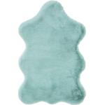 Reduzierte Blaue benuta Design-Teppiche aus Kunstfell 