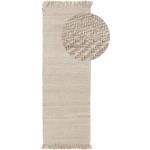 benuta Pure Wollteppich Läufer für Flur Lars Cream 70x200 cm - Naturfaserteppich aus Wolle