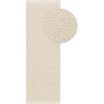 benuta Pure Wollteppich Läufer für Flur Rocco Weiß 80x250 cm - Naturfaserteppich aus Wolle
