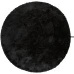 Reduzierte Schwarze benuta Whisper Runde Runde Hochflorteppiche 80 cm aus Kunstfaser 