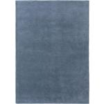Reduzierte Blaue Minimalistische benuta Wollteppiche aus Wolle 120x170 