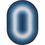 Blaue Moderne benuta Design-Teppiche aus Kunstfaser 140x200 