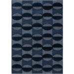 Blaue Moderne benuta Design-Teppiche aus Kunstfaser 120x170 