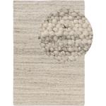 Reduzierte Offwhitefarbene benuta Design-Teppiche aus Textil 