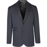 Dunkelblaue Melierte Benvenuto Businesskleidung mit Knopf aus Jersey für Herren Größe XL 