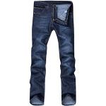 Blaue Unifarbene Atmungsaktive Jogger-Jeans aus Baumwolle für Herren Größe XXL Große Größen 