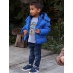 Blaue Vertbaudet Kinderthermohosen mit Nieten aus Jersey für Jungen Größe 86 