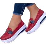 Rote Vintage Low Sneaker leicht für Damen 