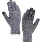 Reduzierte Marineblaue Strick-Handschuhe für Damen Einheitsgröße für den für den Winter 