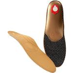 BERGAL EXCLUSIV Premium Leder-Fußbett mit Aktivkohle orthopädische Schuheinlagen, pflanzlich gegerbtes Leder mit Pelotte, Mittelfußstütze und Fersenkissen, gegen Schweißfüße, Gr. 42 Herren