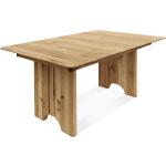 Rustikale Möbel-Eins Rechteckige Kulissentische geölt aus Massivholz ausziehbar Breite 100-150cm, Höhe 200-250cm, Tiefe 50-100cm 