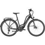 Schwarze Bergamont Horizon 625 Wh E-Bikes mit Federgabel 