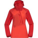 Bergans Cecilie Light Wind Anorak energy red/red leaf (21679) XS