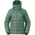 Reduzierte Grüne Atmungsaktive Bergans Lava Daunenjacken mit Kapuze für Damen Größe XS für den für den Winter 