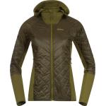 Bergans Women's Cecilie Light Insulated Hybrid Jacket Dark Olive Green/Trail Green Dark Olive Green/Trail Green XS